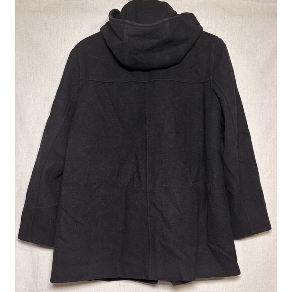 Braetan Women’s Sz M Wool Outdoor Hooded Coat Black Long Sleeve Lined - Picture 2 of 5